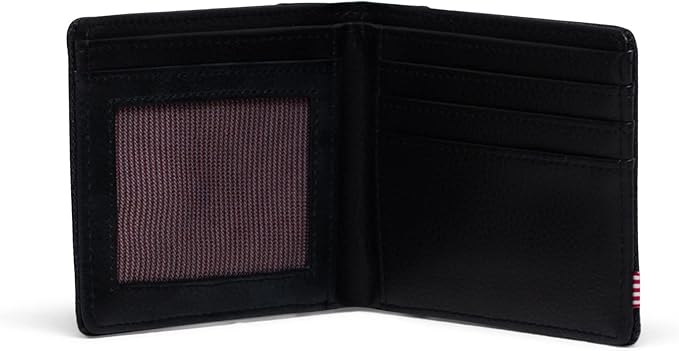 Herschel Hank II RFID Blocking Bi-Fold Wallet - Black Crosshatch/Black | Moose Limited